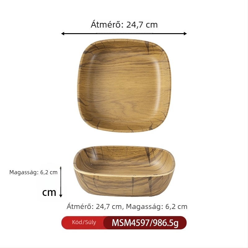 Oval mély tál melaminból, nordic stílus, egyszínű felület alul-glazúros befejezéssel, logó nyomtatás és testreszabás elérhető, szállodai és étkezési felhasználásra, nem mikrohullámú sütőben használható