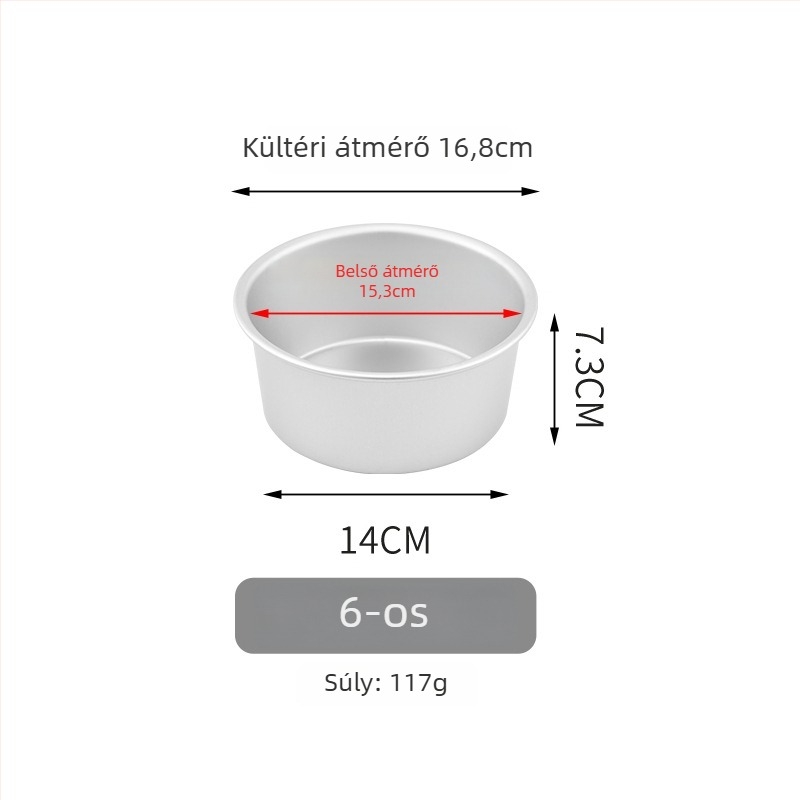 Baszk sütemény forma – kerek, alumínium ötvözet, sütéshez, modern egyszerű stílus (alumínium ötvözet; kerek; sütéshez)