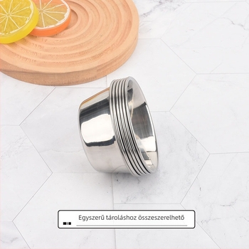 Puding forma – kör alakú, 304 rozsdamentes acélból készült sütőforma, rajzfilm motívummal, kézzel készített DIY dizájn; párolt süteményekhez; csomagolás 10×10×10 cm.