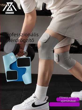 Uniszex ultra vékony térdvédő meniszkusz és patella védelemmel futáshoz, röplabdához és kerékpározáshoz