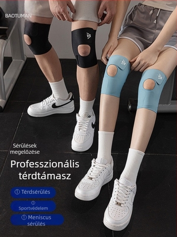 Uniszex ultra vékony térdvédő meniszkusz és patella védelemmel futáshoz, röplabdához és kerékpározáshoz