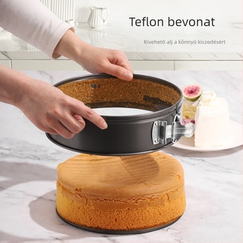 Vastag falú szénacél tortaforma készlet, leválasztható aljjal, 7/8/10/12 hüvelyk, tapadásmentes