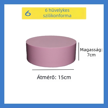 Kör alakú szilikon süteményforma DIY fondont dekoráció és máz gyakorlásához