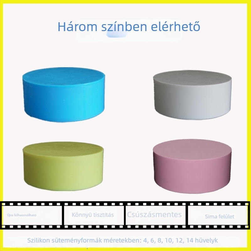 Kör alakú szilikon süteményforma DIY fondont dekoráció és máz gyakorlásához