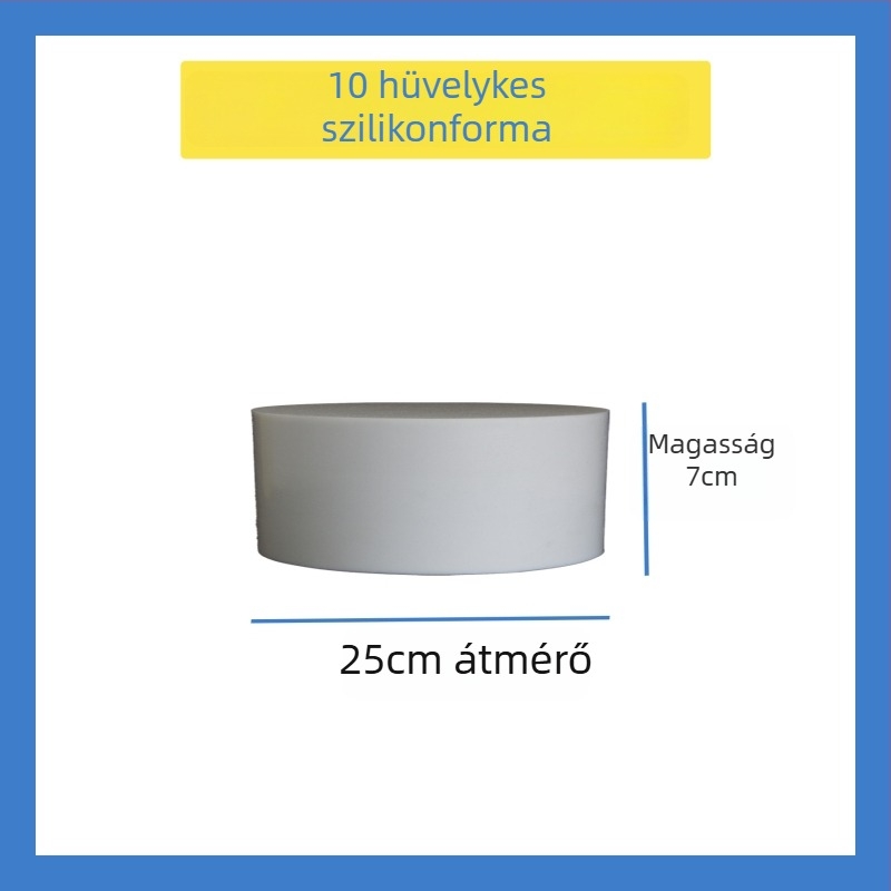 Kör alakú szilikon süteményforma DIY fondont dekoráció és máz gyakorlásához