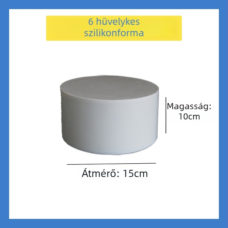 Kör alakú szilikon süteményforma DIY fondont dekoráció és máz gyakorlásához