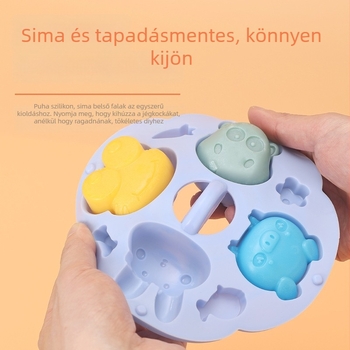 Élelmiszer-minőségű szilikon süteményforma, szabálytalan alakú, bébiételek gőzöléséhez