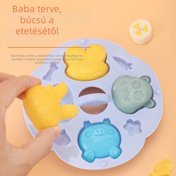 Élelmiszer-minőségű szilikon süteményforma, szabálytalan alakú, bébiételek gőzöléséhez