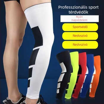 Hosszú lábszárvédők felnőtteknek kosárlabdához és futballhoz — védőhatás az alsó lábszárra, elasztikus Lycra, gyors száradás