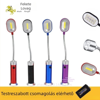 Vészhelyzeti munkalámpa 9-LED COB, kézi meghajtás, mágneses alap, alumíniumötvözet burkolat