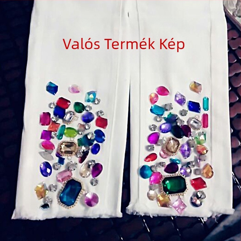 Akril strasszok kézzel varrott díszítő készlet esküvői ruhákhoz és ruházathoz (DIY)