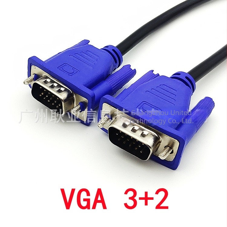 Monitor VGA-kábel, VGA csatlakozó, ötvözetes vezeték, kézi forrasztás