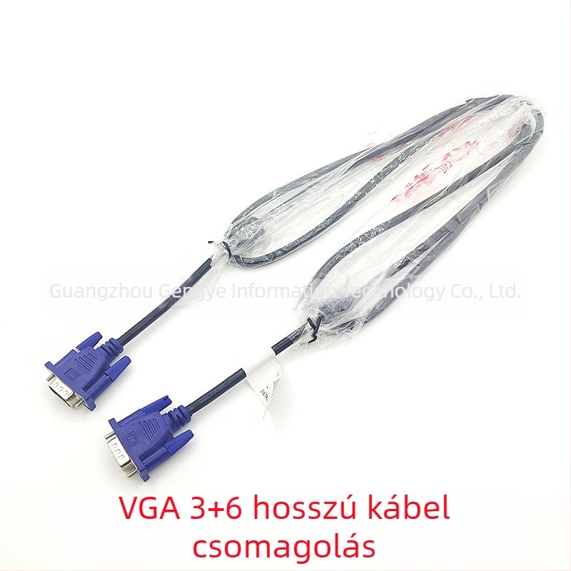 Monitor VGA-kábel, VGA csatlakozó, ötvözetes vezeték, kézi forrasztás