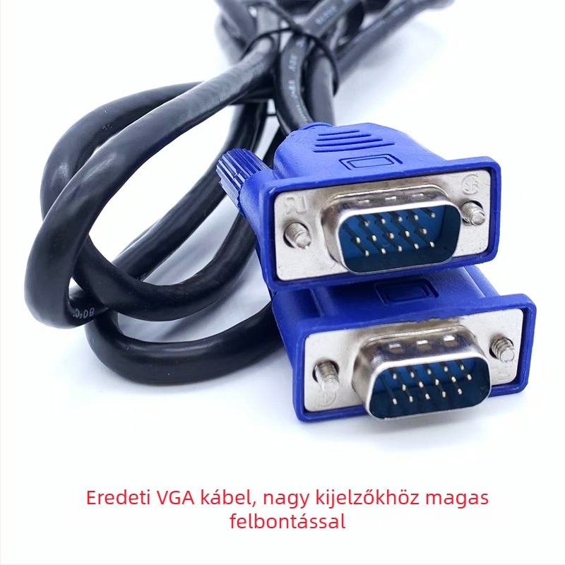 Monitor VGA-kábel, VGA csatlakozó, ötvözetes vezeték, kézi forrasztás