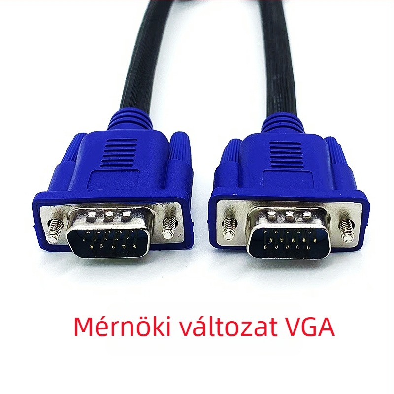 Monitor VGA-kábel, VGA csatlakozó, ötvözetes vezeték, kézi forrasztás