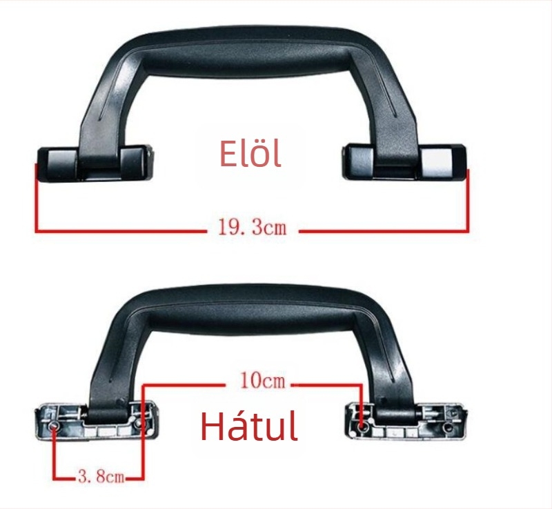 Bőröndfogantyú kiegészítő, műanyag, modell S106, bőrönd tartozékok