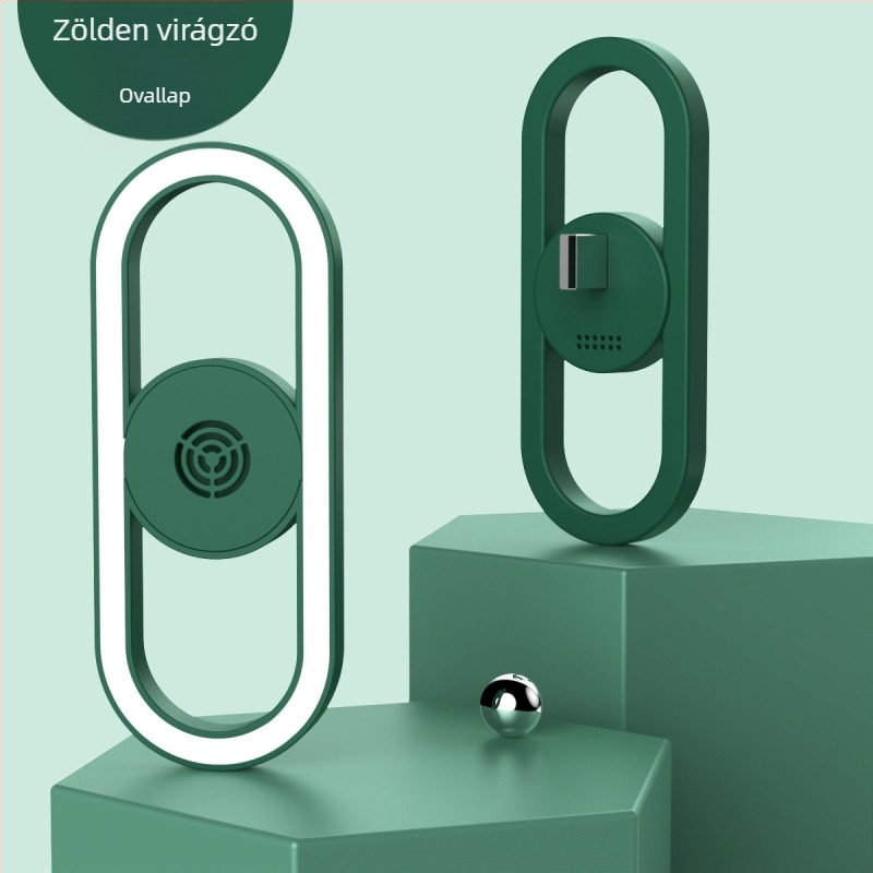 Intelligens hangvezérléses ultrahangos szúnyogriasztó éjszakai lámpa – hálózati táplálás, 10 m² lefedettség, LED, ABS ház, akkumulátor nélkül