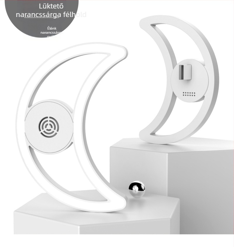 Intelligens hangvezérléses ultrahangos szúnyogriasztó éjszakai lámpa – hálózati táplálás, 10 m² lefedettség, LED, ABS ház, akkumulátor nélkül