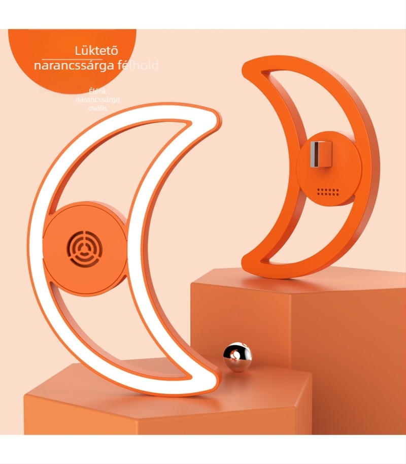 Intelligens hangvezérléses ultrahangos szúnyogriasztó éjszakai lámpa – hálózati táplálás, 10 m² lefedettség, LED, ABS ház, akkumulátor nélkül