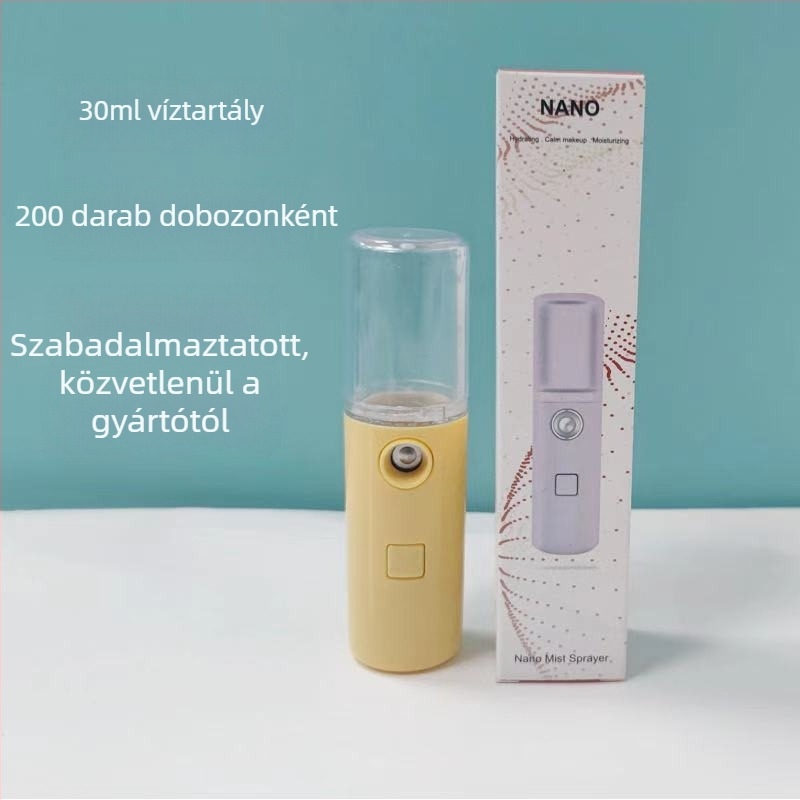 Bangmao L3 USB kézi arcfürdő párásító, hideg permetezés – beépített akkumulátor 100–300 mAh, köd 11–30 s, 1. fokozat, alkoholspray lehetőség