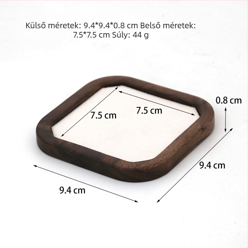Egy darabos fából készült ékszer kiállító állvány nyakláncokhoz és fülbevalókhoz geometriai stílusban