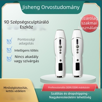9D elektromos ceruza ránctalanításra — hordozható kézi bőrápoló eszköz, szeplők eltávolítása, kvantum töltés, IPX5 vízállóság