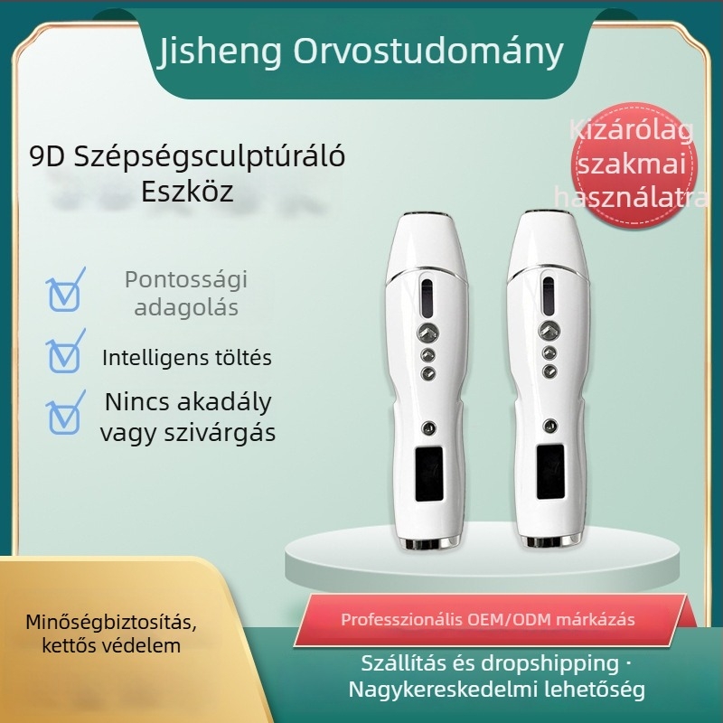 9D elektromos ceruza ránctalanításra — hordozható kézi bőrápoló eszköz, szeplők eltávolítása, kvantum töltés, IPX5 vízállóság