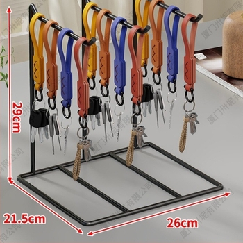 Asztali ékszerkijelző állvány, duplaszintű, nőies stílus, TPR anyag, fülbevaló és rúzs szervező