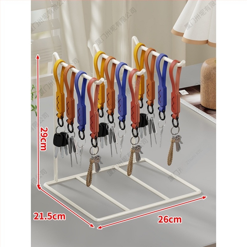 Asztali ékszerkijelző állvány, duplaszintű, nőies stílus, TPR anyag, fülbevaló és rúzs szervező