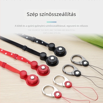 Három az egyben telefonpánt fém csattal, nylon zsinórral, elektroplating felülettel, licencelt magáncímke