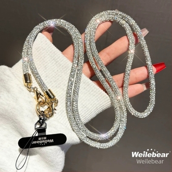 Mobiltelefon nyakpánt, Női stílus, PP zsinór, műanyag csat, egyedi csomagolás