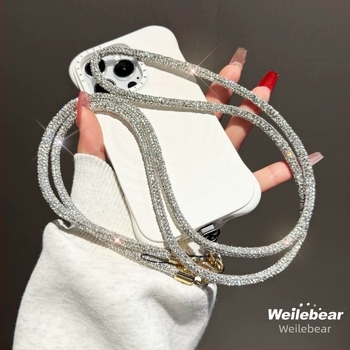 Mobiltelefon nyakpánt, Női stílus, PP zsinór, műanyag csat, egyedi csomagolás