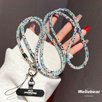 Mobiltelefon nyakpánt, Női stílus, PP zsinór, műanyag csat, egyedi csomagolás