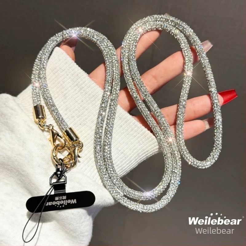 Mobiltelefon nyakpánt, Női stílus, PP zsinór, műanyag csat, egyedi csomagolás