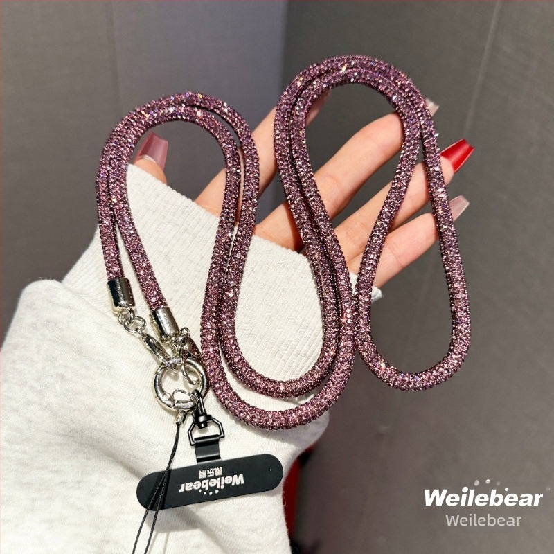 Mobiltelefon nyakpánt, Női stílus, PP zsinór, műanyag csat, egyedi csomagolás