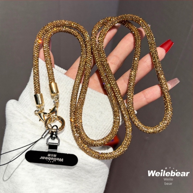 Mobiltelefon nyakpánt, Női stílus, PP zsinór, műanyag csat, egyedi csomagolás