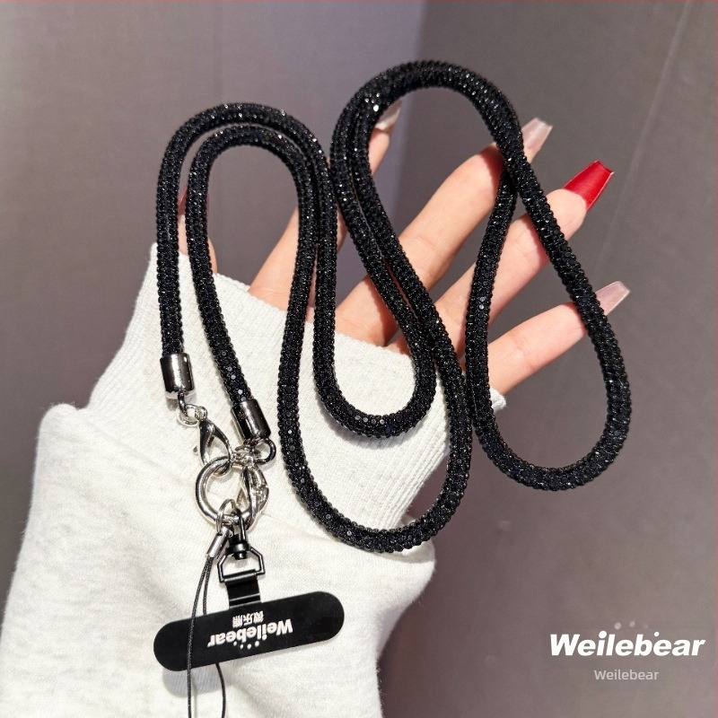 Mobiltelefon nyakpánt, Női stílus, PP zsinór, műanyag csat, egyedi csomagolás