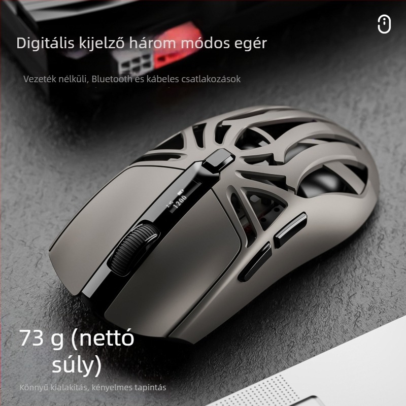 Smailwolf optikai vezeték nélküli gaming egér Bluetooth+2.4G, 10000 DPI, USB interfész, 10 m hatótáv, 6 gomb