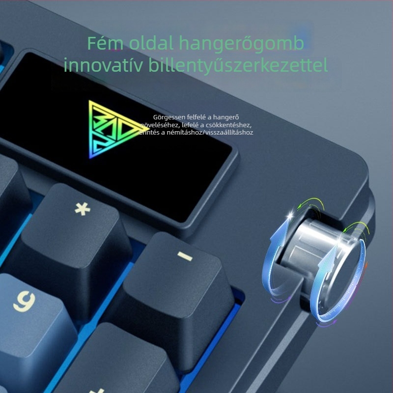Jingdi G98 Mechanikus billentyűzet - Vezeték nélküli Bluetooth három móddal, hot-swappable, RGB háttérvilágítás PC-hez