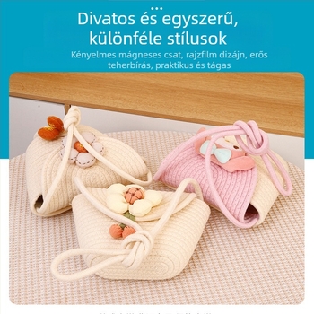 Új női szalma vödrös válltáska, kézzel szőtt, kivágott mintázattal, keresztpántos, nyaralási stílus