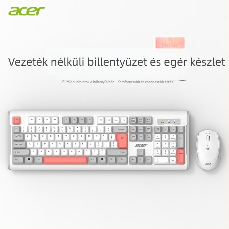 Billentyűzet és egér készlet numerikus billentyzettel, USB-kapcsolat, irodai használatra