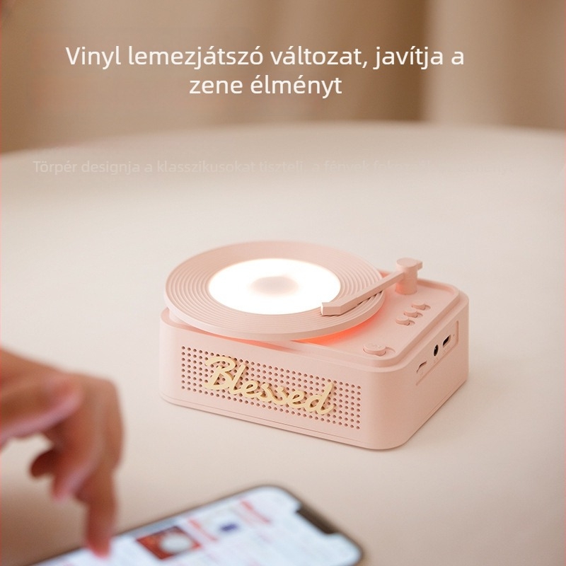 Beépített karaoke mikrofonnal rendelkező Bluetooth hangszóró – Bluetooth 5.3, 6W kimenet, 1200–2000mAh akkumulátor, frekvenciasáv 20Hz–20kHz, SNR ≥70dB