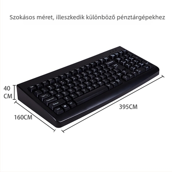 Kassza billentyűzet, 101 gomb, kábeles, USB/PS2 interfész, ABS műanyag, vízálló
