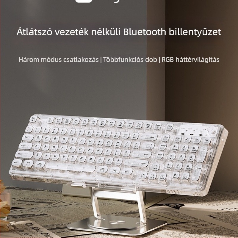 Billentyűzet és egér készlet numerikus billentyzettel, hárommódú csatlakozás, háttérvilágítás nélkül