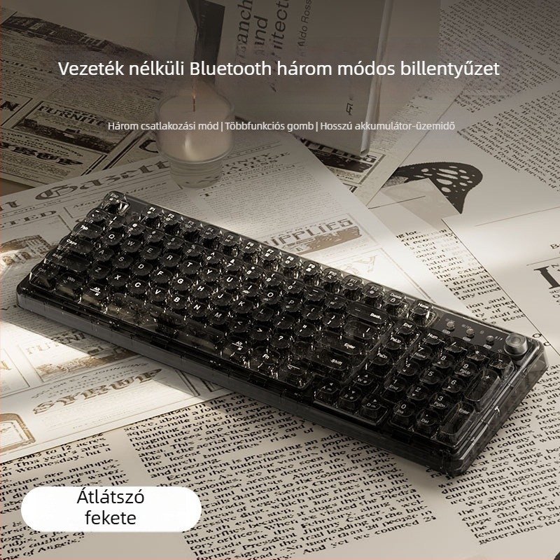 Billentyűzet és egér készlet numerikus billentyzettel, hárommódú csatlakozás, háttérvilágítás nélkül