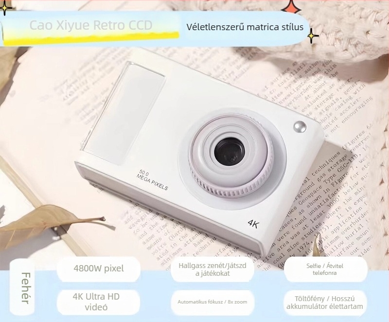 CCD selfie kamera 50MP szenzorral, 8x optikai zoom, periszkópos objektív, elektronikus képstabilizáció