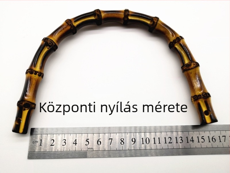 U-formájú bambusztáska fogantyú természetes bambusz kapcsolattal – poggyász kiegészítő