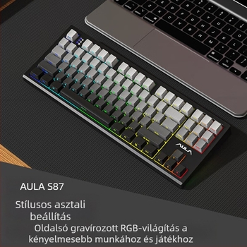 Mechanikus billentyűzet három üzemmóddal (Bluetooth/2.4G USB), hot-swappable kapcsolók, RGB háttérvilágítás, PBT billentyűk