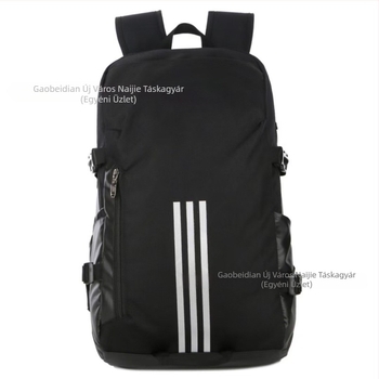 Nylon hátizsák, vízlepergető, 36–55 L kapacitás, kompatibilis 15 hüvelykes laptophoz, görbült vállpántok, utcai stílus