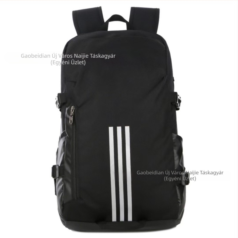 Nylon hátizsák, vízlepergető, 36–55 L kapacitás, kompatibilis 15 hüvelykes laptophoz, görbült vállpántok, utcai stílus